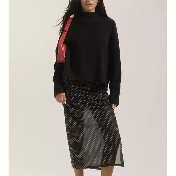 Anthropologie Logan Turtleneck Sweater In Black By Maeve Size Large, New W Tags - Picture 17 of 17